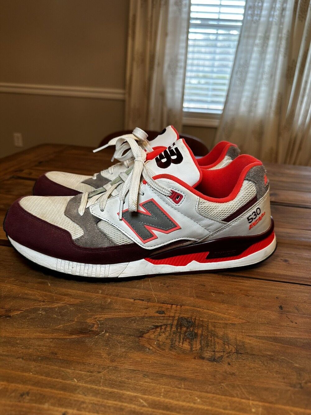 New Balance 530 90s Remix Burgundy Orange Mens Size 12